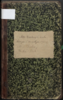 Akta urodzonych, zaślubionych i zmarłych parafii bialskiej 1823