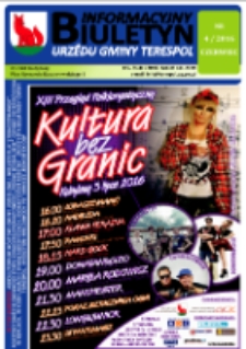 Biuletyn Informacyjny Urzędu Gminy w Terespolu R. 25 (2016) nr 4