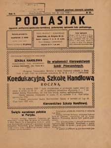 Podlasiak : tygodnik polityczno-społeczno-narodowy, poświęcony sprawom ludu podlaskiego R. 5 (1926) nr 21
