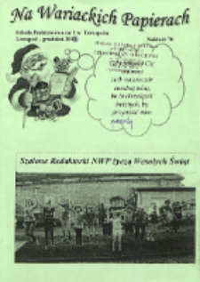 Na Wariackich Papierach R. 22 (2015/2016) [nr 1]