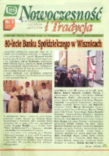 Nowoczesność i Tradycja : informator Banku Spółdzielczego w Wisznicach Nr 2 (2008)