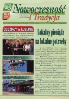 Nowoczesność i Tradycja : informator Banku Spółdzielczego w Wisznicach Nr 7 (2013)