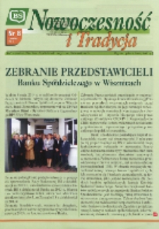 Nowoczesność i Tradycja : informator Banku Spółdzielczego w Wisznicach Nr 8 (2014)
