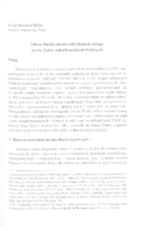 Obraz Polski okresu międzywojennego na tle dążeń narodowowyzwoleńczych