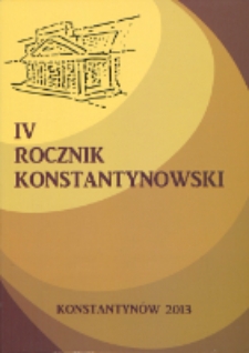 Rocznik Konstantynowski T. 4 (2013)