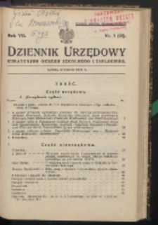 Dziennik Urzędowy Kuratorjum Okręgu Szkolnego Lubelskiego R. 7 (1934) nr 1 (65)