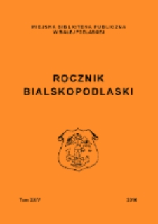 Rocznik Bialskopodlaski. T. 24 (2016)