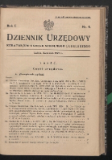 Dziennik Urzędowy Kuratorjum Okręgu Szkolnego Lubelskiego R. 1 (1929) nr 4