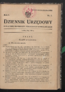 Dziennik Urzędowy Kuratorjum Okręgu Szkolnego Lubelskiego R. 1 (1929) nr 5