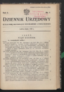 Dziennik Urzędowy Kuratorjum Okręgu Szkolnego Lubelskiego R. 1 (1929) nr 7