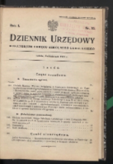Dziennik Urzędowy Kuratorjum Okręgu Szkolnego Lubelskiego R. 1 (1929) nr 10