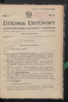 Dziennik Urzędowy Kuratorjum Okręgu Szkolnego Lubelskiego R. 1 (1929) nr 11