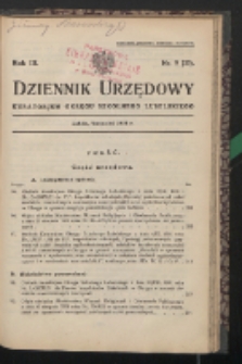 Dziennik Urzędowy Kuratorjum Okręgu Szkolnego Lubelskiego R. 3 (1931) nr 9 (33)