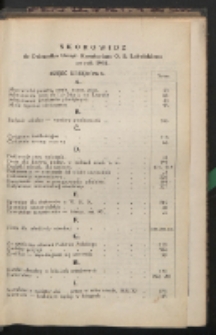 Dziennik Urzędowy Kuratorjum Okręgu Szkolnego Lubelskiego R. 3 (1931) skorowidz
