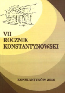 Rocznik Konstantynowski T. 7 (2016)