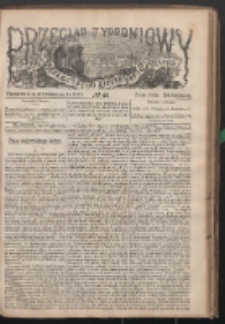 Przegląd Tygodniowy Życia Społecznego, Literatury i Sztuk Pięknych R. 13 (1878) nr 43