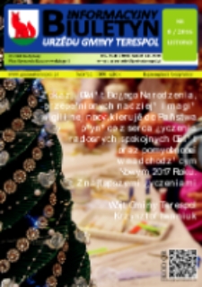 Biuletyn Informacyjny Urzędu Gminy w Terespolu R. 25 (2016) nr 8