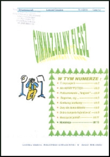 Gimnazjalny Flesz : gazetka szkolna Publicznego Gimnazjum nr 3 w Białej Podlaskiej 2001 nr 6