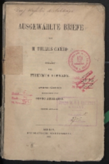 Ausgewählte Briefe. Erklärt von Friedrich Hofmann
