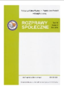 Rozprawy Społeczne = Social Dissertations R. 10 (2016) nr 4