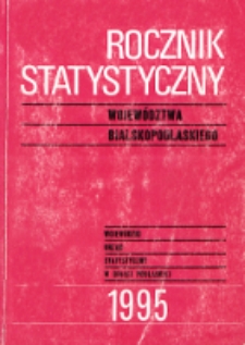 Rocznik Statystyczny Województwa Bialskopodlaskiego 1995
