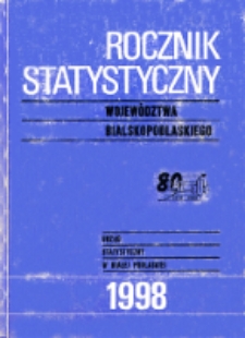Rocznik Statystyczny Województwa Bialskopodlaskiego 1998