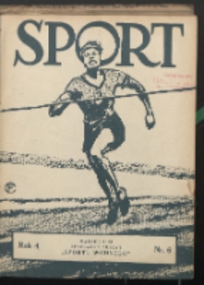 Sport Wodny : dwutygodnik, poświęcony sprawom wioślarstwa, żeglarstwa, pływactwa R. 4 (1928) nr 6