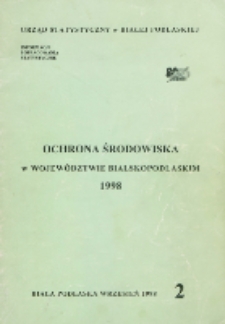 Ochrona środowiska w województwie bialskopodlaskim 1998