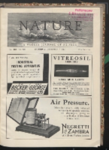 Nature : a weekly illustrated journal of science Vol. 136 (1935) nr 3449