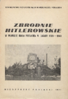 Zbrodnie hitlerowskie w powiecie Biała Podlaska w latach 1939-1944