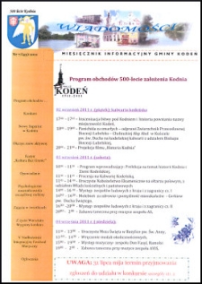 Wiadomości : miesięcznik informacyjny gminy Kodeń (2011) nr 7 (43)