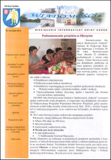 Wiadomości : miesięcznik informacyjny gminy Kodeń (2011) nr 10 (46)