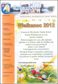 Wiadomości : miesięcznik informacyjny gminy Kodeń (2012) nr 3 (51)