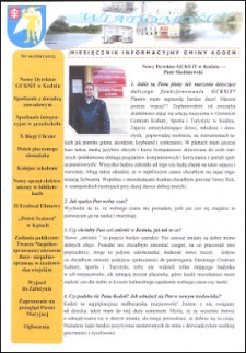 Wiadomości : miesięcznik informacyjny gminy Kodeń (2013) nr 10 (70)