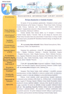 Wiadomości : miesięcznik informacyjny gminy Kodeń (2013) nr 11 (71)