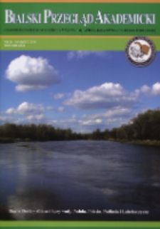 Bialski Przegląd Akademicki : czasopismo Państwowej Szkoły Wyższej im. Papieża Jana Pawła II w Białej Podlaskiej R. 7 (2016) nr 21