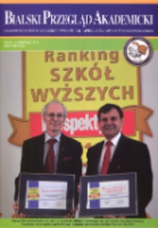 Bialski Przegląd Akademicki : czasopismo Państwowej Szkoły Wyższej im. Papieża Jana Pawła II w Białej Podlaskiej R. 7 (2016) nr 22