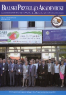 Bialski Przegląd Akademicki : czasopismo Państwowej Szkoły Wyższej im. Papieża Jana Pawła II w Białej Podlaskiej R. 7 (2016) nr 24