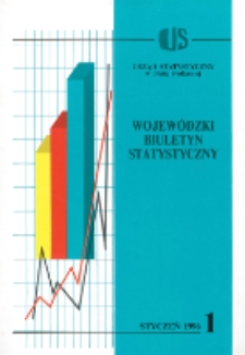 Wojewódzki Biuletyn Statystyczny : informacje i opracowania statystyczne 1996 nr 1