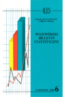 Wojewódzki Biuletyn Statystyczny : informacje i opracowania statystyczne 1996 nr 6