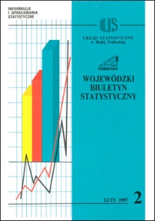 Wojewódzki Biuletyn Statystyczny : informacje i opracowania statystyczne 1997 nr 2