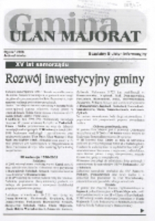 Gmina Ulan Majorat : bezpłatny biuletyn informacyjny 2006 nr 1