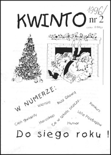 Kwinto : gazetka Samorządu uczniowskiego Szkoły Podstawowej nr 5 w Białej Podlaskiej 1996 nr 2