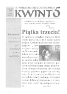 Kwinto : gazetka Samorządu uczniowskiego Szkoły Podstawowej nr 5 w Białej Podlaskiej 1998 marzec