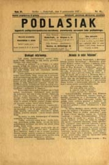 Podlasiak : tygodnik polityczno-społeczno-narodowy, poświęcony sprawom ludu podlaskiego R. 6 (1927) nr 41