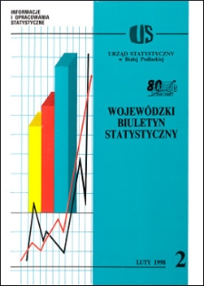 Wojewódzki Biuletyn Statystyczny : informacje i opracowania statystyczne 1998 nr 2