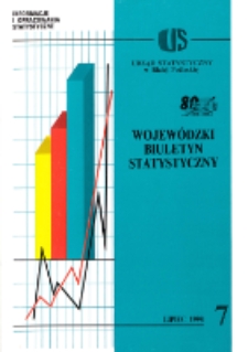 Wojewódzki Biuletyn Statystyczny : informacje i opracowania statystyczne 1998 nr 7