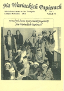Na Wariackich Papierach R. 23 (2016/2017) nr 2
