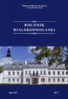 Rocznik Bialskopodlaski. T. 25 (2017)