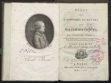 Essai sur l'histoire génerale des mathématiques. T. 1